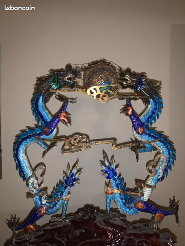 Anciens dragons en émail cloisonné (image 1)