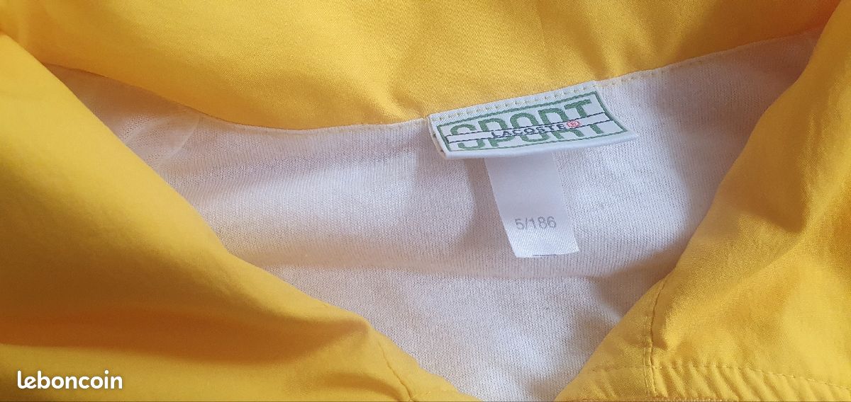 Survêtement Lacoste Jaune Vintage Veste 5/186 XL Pantalon 6/192