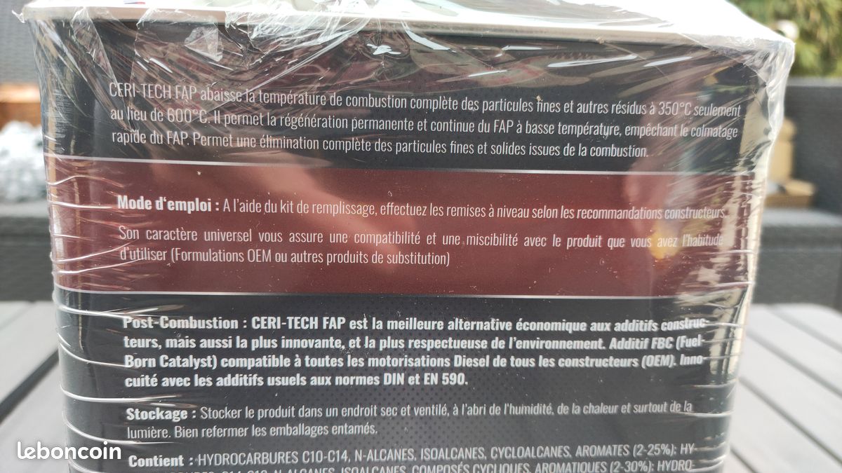 Additif catalyseur diesel pour FAP - 3 litres - ERC Ceri-Tech FAP (image 2)