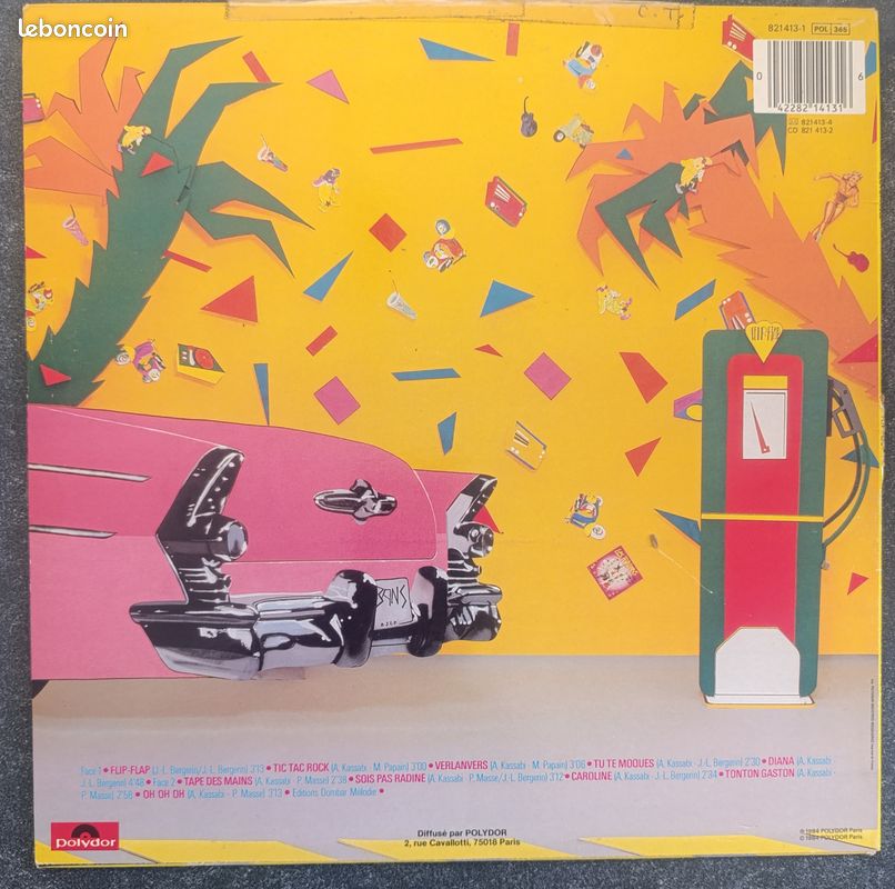 Disque vinyle 33T - Flip-Flap - 1984 - Les Forbans (image 2)