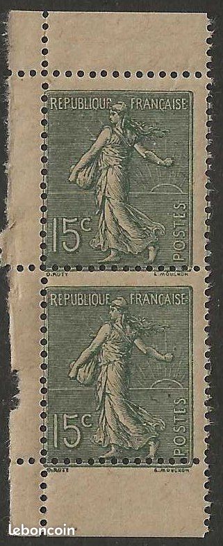 Timbres Préoblit. N° YT 130 à 133 non dentelés - Timbres de France