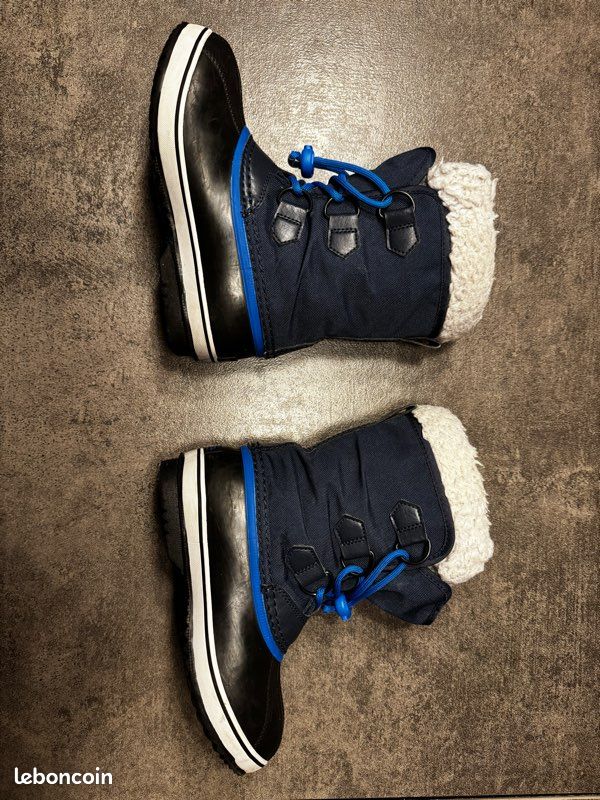 Bottes de neige enfant Sorel bleue (image 2)