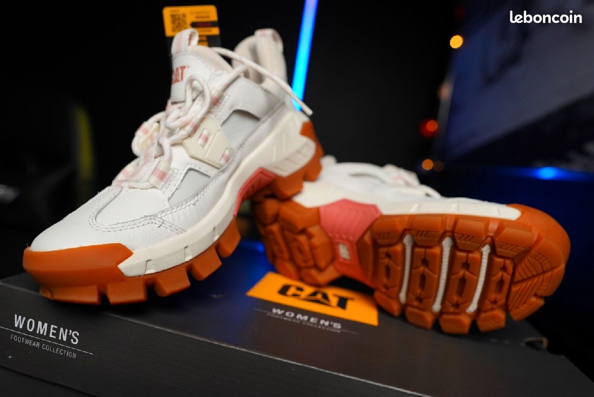 CATERPILLAR - Sneakers Gridcore - cuir - blanc -125, 00 (image 1)