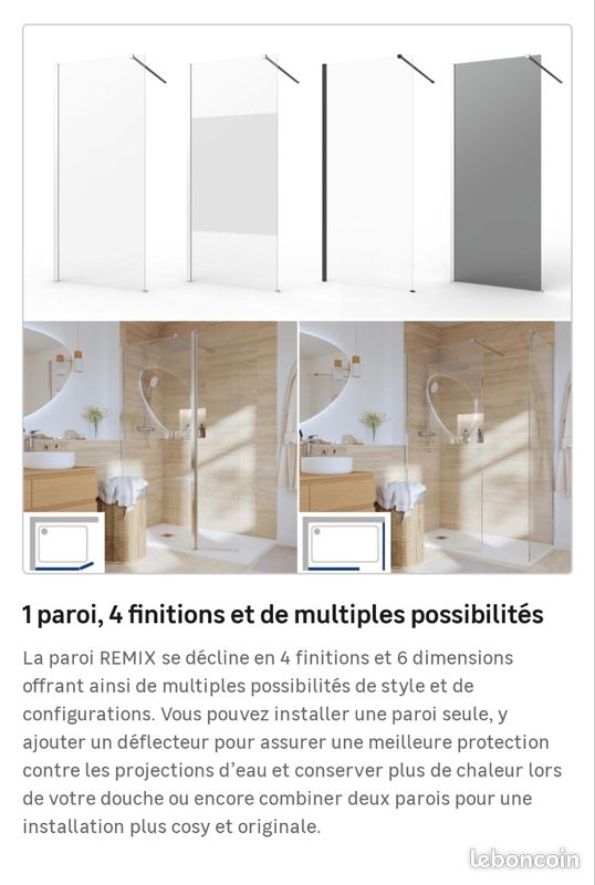 Parroi douche 100x200 NEUF (image 10)