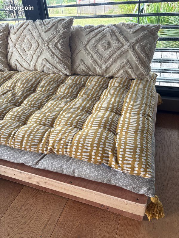 Banquette enfant jaune moutarde (image 2)