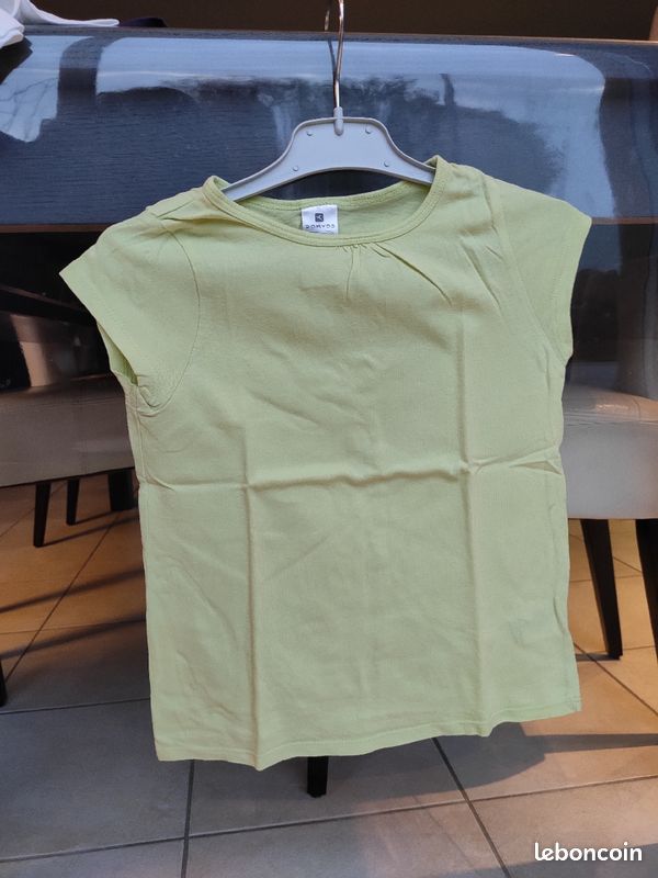 T-shirt vert clair, Domyos, 8 ans (image 1)