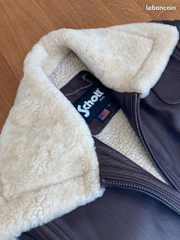 Blouson cuir aviateur Schott (image 5)