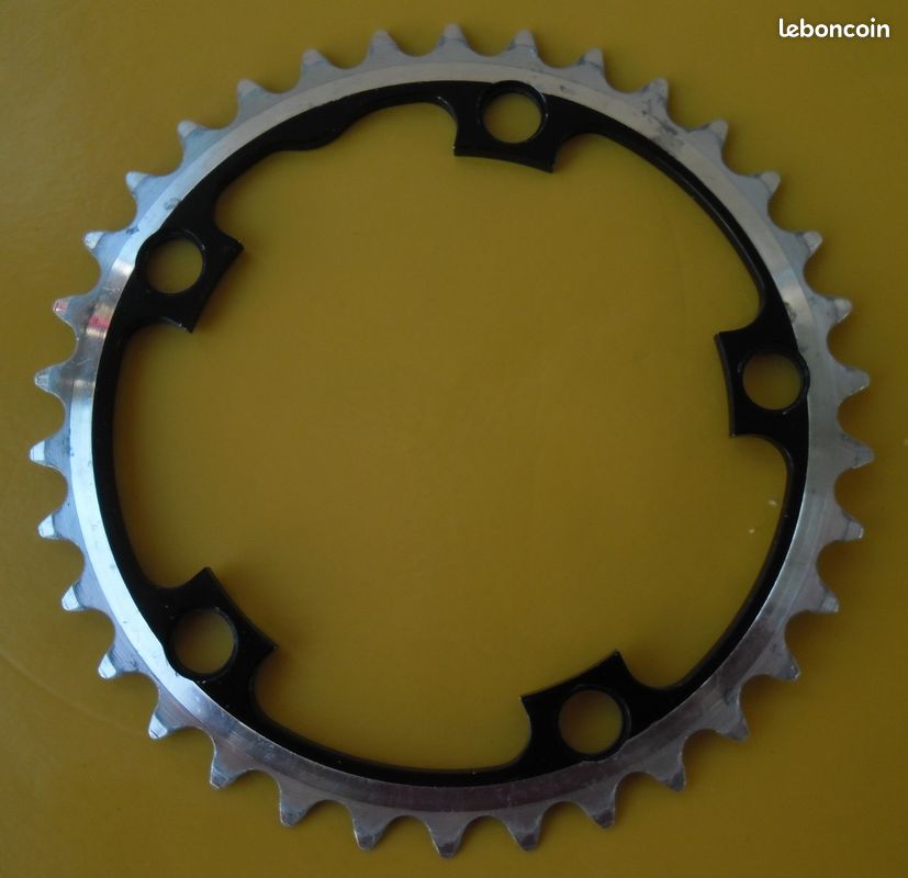 Plateau pédalier Stronglight 40D aluminium vélo vintage 94 mm BCD 55.3