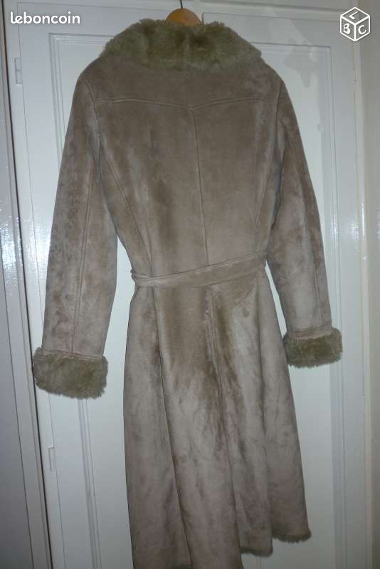 Manteau suédine avec doublure acrylic CAROLL (image 2)