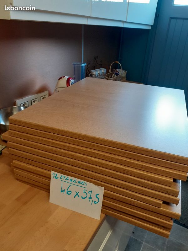 12 Étagères chêne clair en Novopan (image 3)