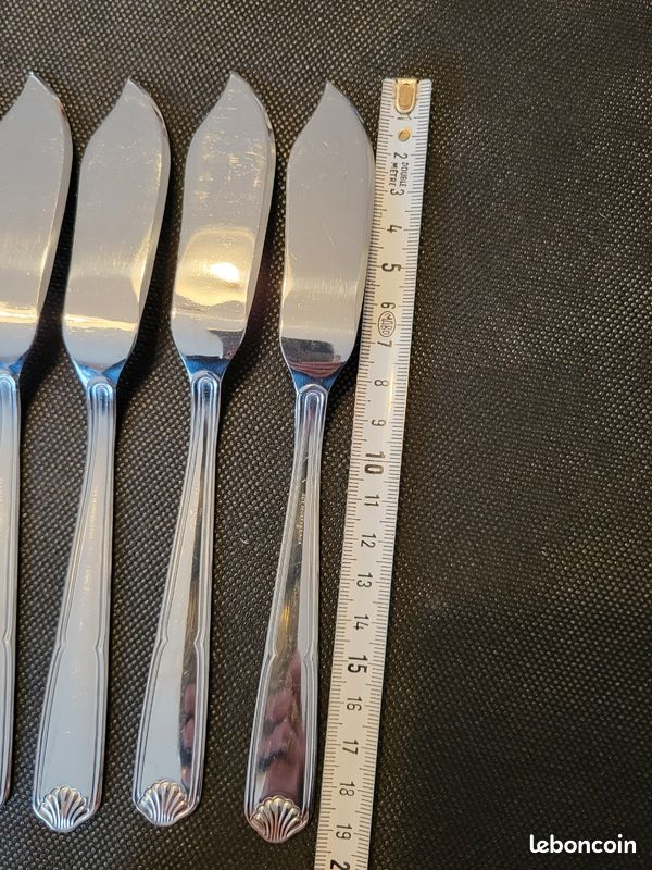 Lot De 12 Couteaux à Poisson Guy Degrenne - Acier Inoxydable - Fabriqué En France