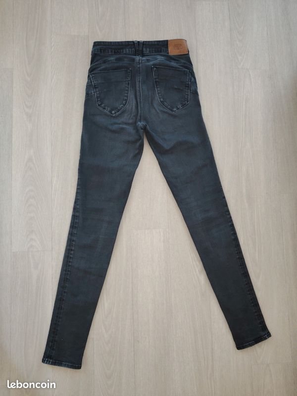 Jean Le Temps des Cerises Pulp High Slim29US 38-40 noir gris push up #4 (image 7)