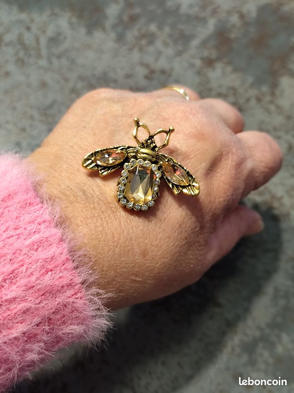 Broche Coléoptère Vintage - Jolie Pièce Ancienne, Insecte Décoratif, Pour Vestes Ou écharpes