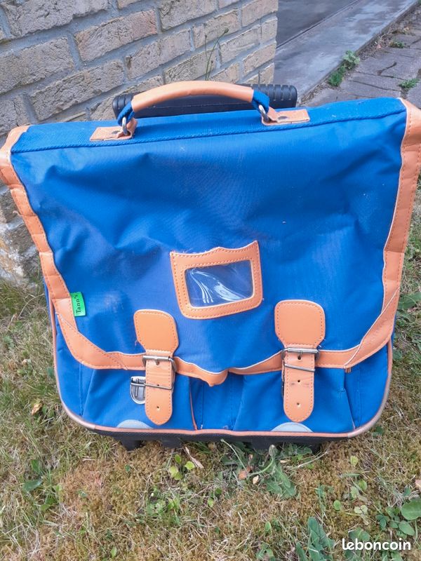 Cartable trolley Tann's, bleu (image 1)