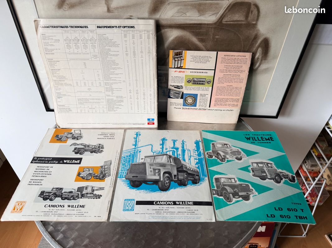 Lot indissociable de 5 depliants publicitaires berliet saviem unic willeme (image 2)
