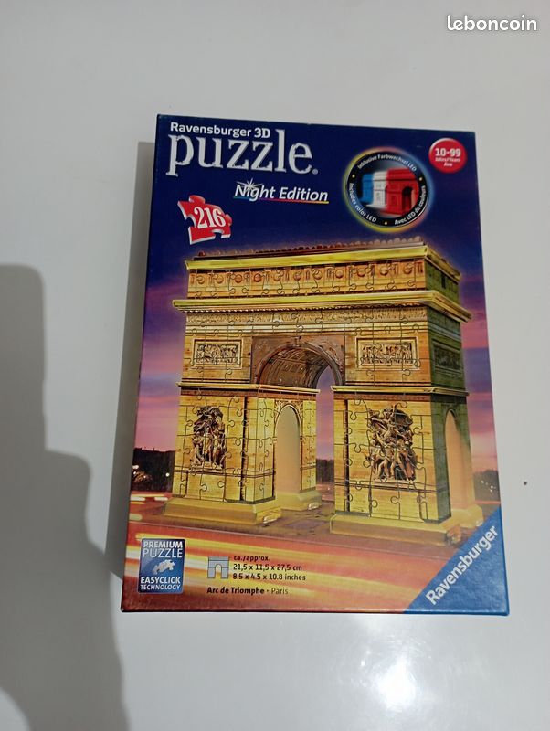 Puzzle 3d arc de triomphe lumineux (image 1)