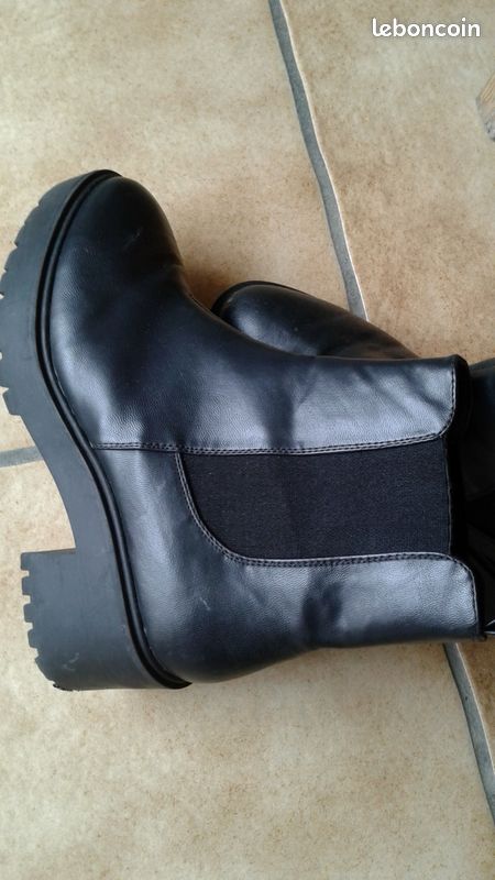 Bottines noirs pointure 37 (image 1)