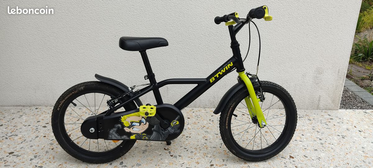 Velo enfant 16 pouces 4-6 ans 500 dark hero Vélos