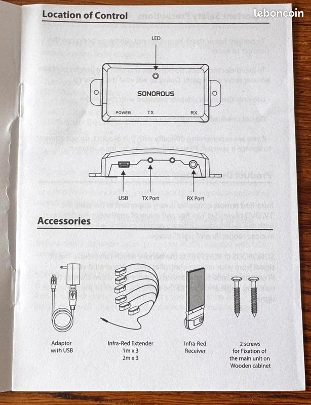 Répétiteur Infrarouge SONOROUS – Contrôle 6 appareils (image 5)