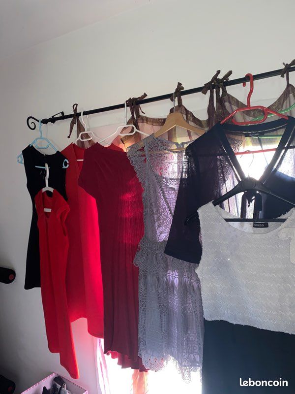 Lot de 9 robes+1 jupe plissée de marques printemps-été taille 38 (image 3)
