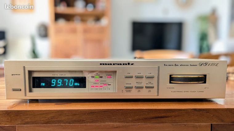 Tuner Marantz ST-450L - FM Stéréo - Réception Gyro Touch - Façade Aluminium Doré - Occasion