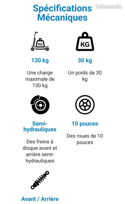 Trottinette électrique MOBYGUM Xenon-R 2000W 52V 24Ah (image 8)
