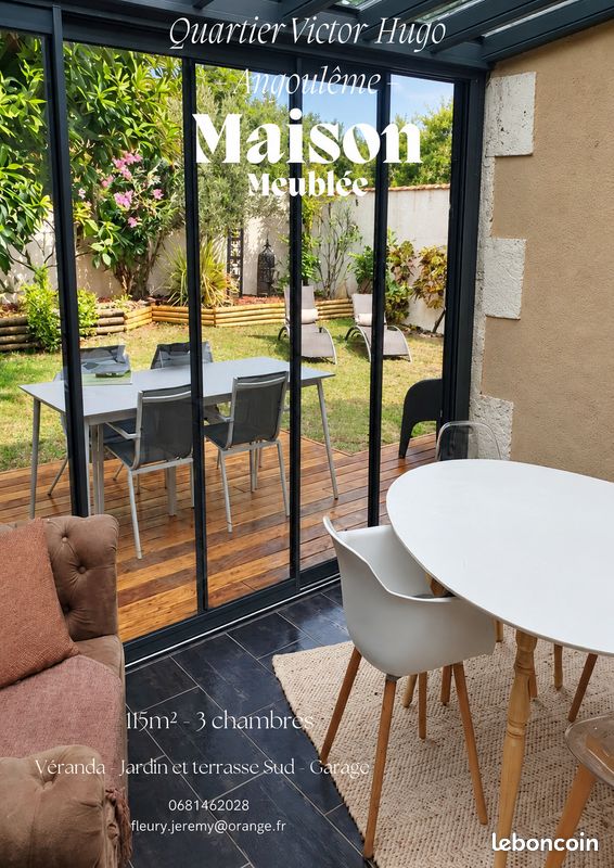 Maison 5 pièces 115 m² · à Angoulême · 115 m² · 1 295 €/mois