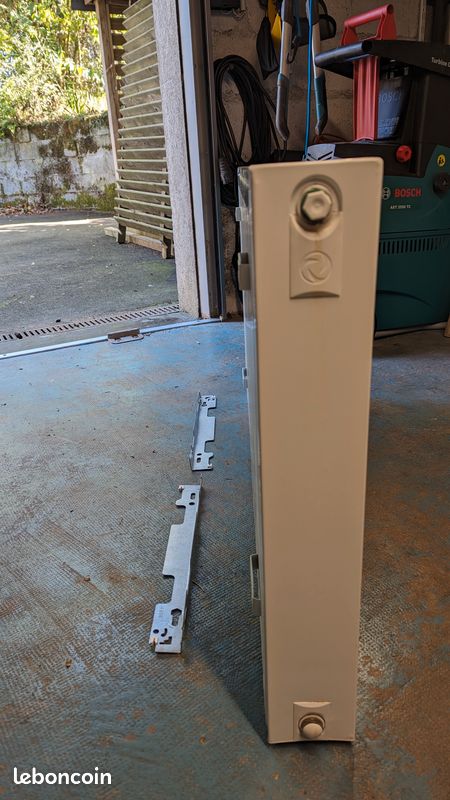 Radiateur panneau acier laqué blanc Finimetal Reggane 3000 (image 4)