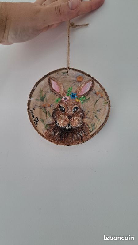 Rondin de bois Lapin (image 1)
