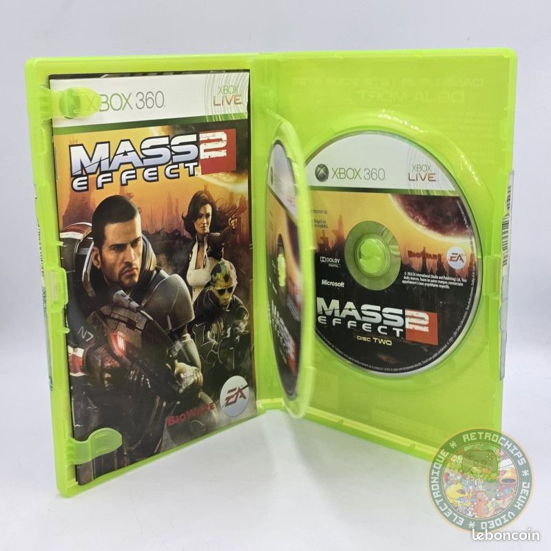 Lot Xbox 360 Mass Effect 2 Et 3 - Complets Avec Notices - Testés Et En Très Bon état