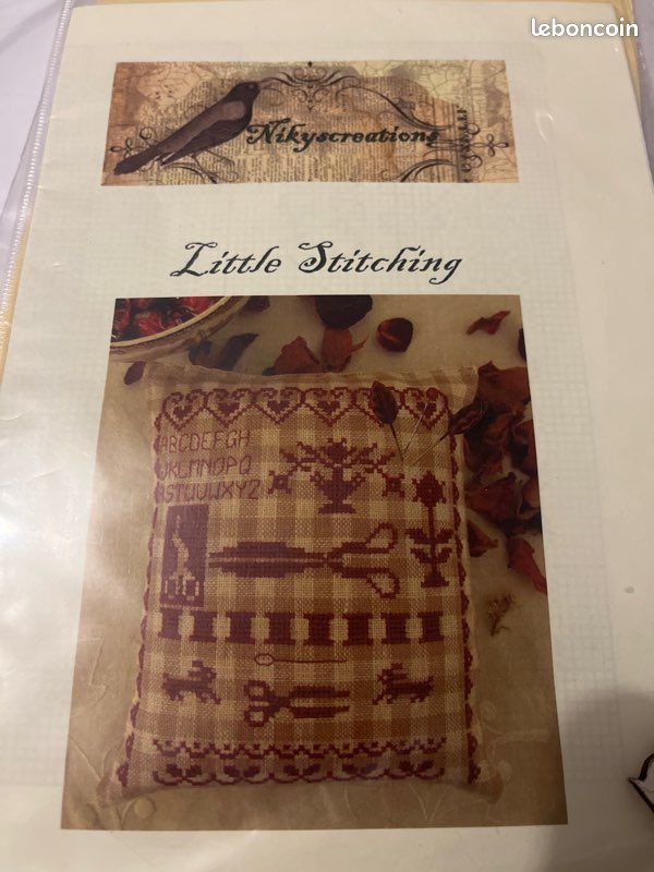Grille broderie point de croix nikyscreations Little stitching (image 1)