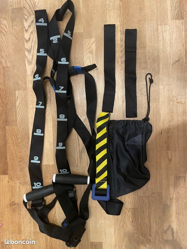 Sangles de suspension - Suspension trainer - Noir/Jaune (image 1)