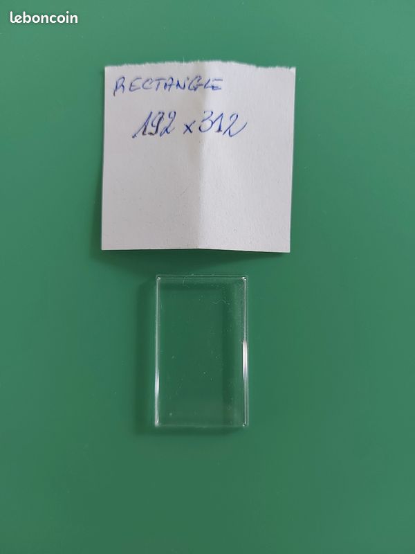 Verre De Montre Rectangulaire – 8x16 Mm – Base Plate – ROBUR – Neuf