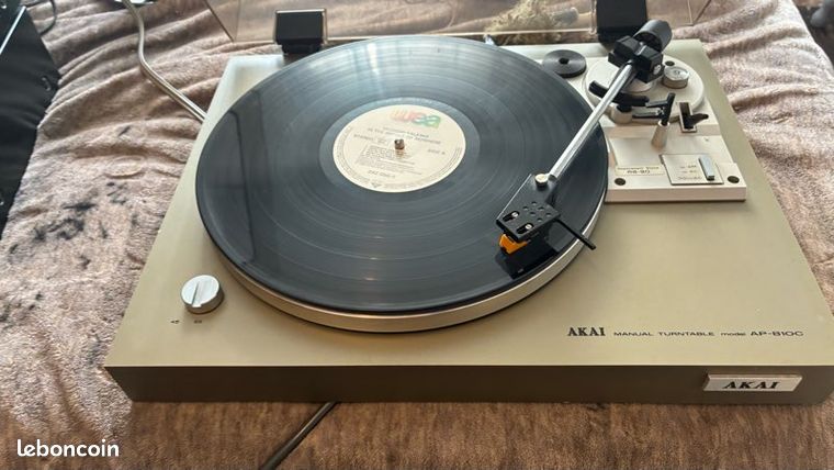 Platine Vinyle Akai, vintage, 1960 rare, excellent état
