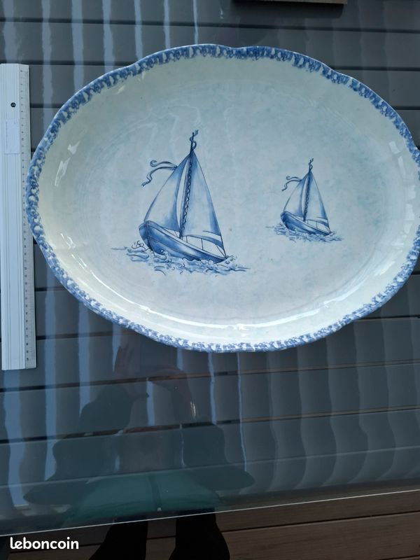 Plat ceramique ancien (image 2)