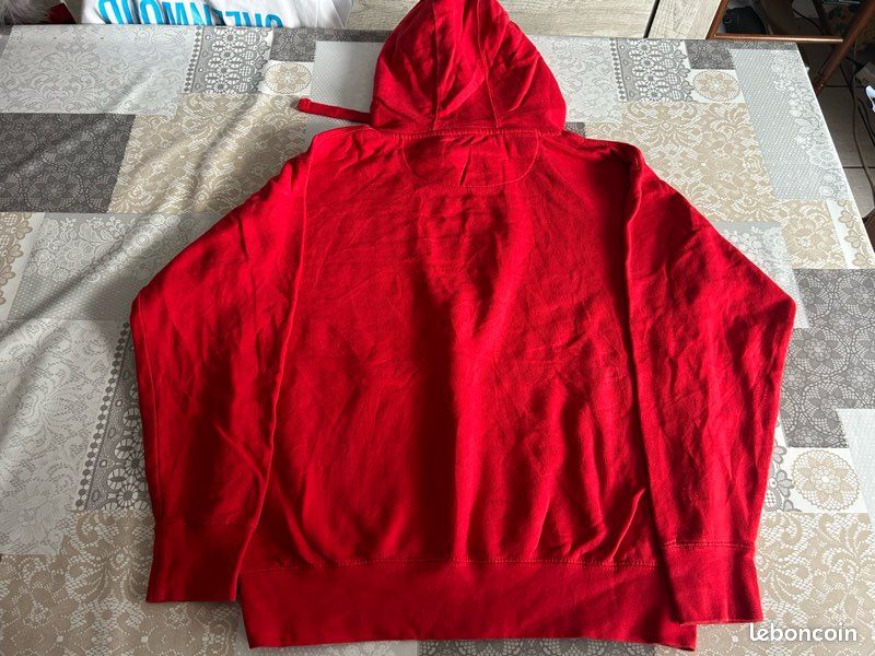 Hoodie vintage Red Feather Lakes Colorado rouge taille M (image 3)