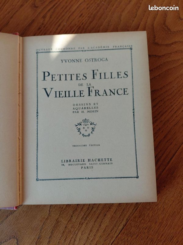 Livre Petites filles de la vielle France de Ostroga (image 2)