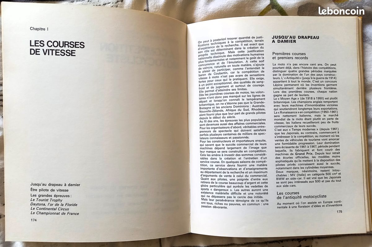 Livre Toute la MOTO P.Barret et G.Bettiol 1973 (image 4)