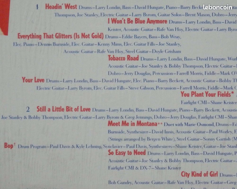 Dan SEALS " WON'T BE BLUE ANYMORE " ALBUM VINYLE 33 T (image 3)