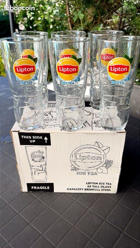 1 carton de 6 verres Lipton neuf dans son carton d’origine ( pas d’envoi et paiement sur place ) (image 1)