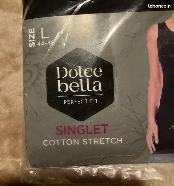 Haut Noir Dentelle Bretelles LEONE - Taille 1-2 - Occasion Très Bon état - Féminin Et élégant