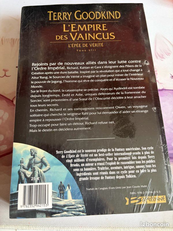 Livre L’empire des Vaincus Terry Goodkind neuf sous blister (image 2)