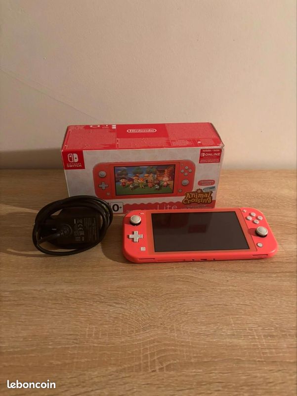 Nintendo switch lite rose corail (image 1)