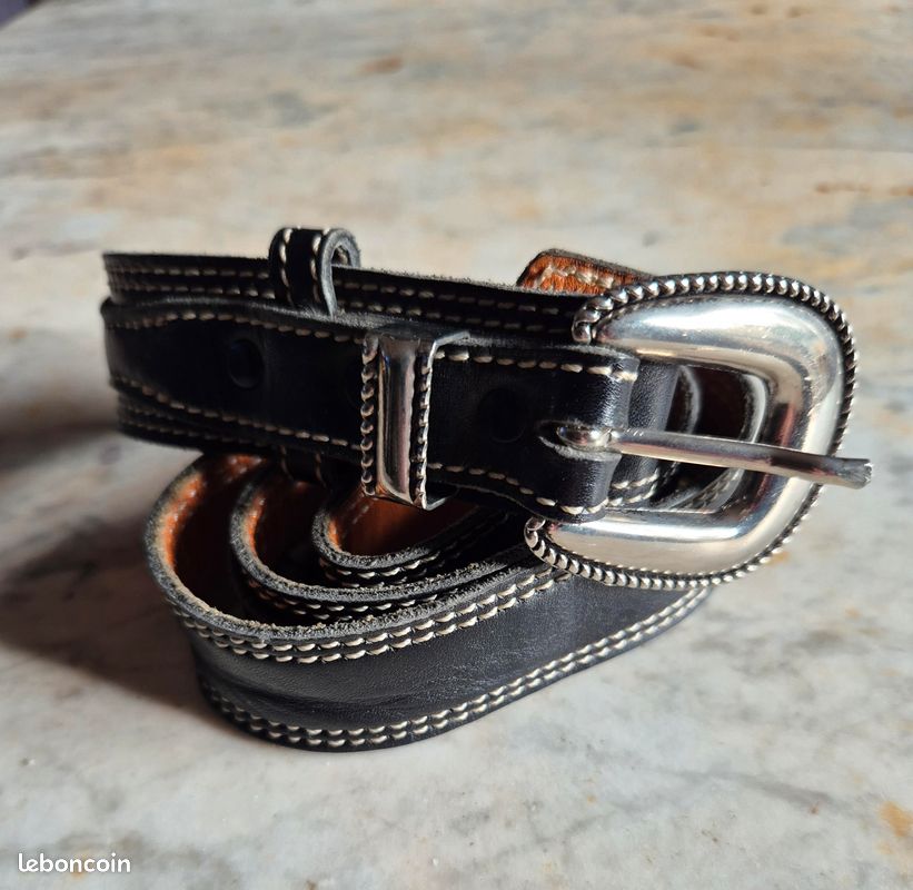 Ceinture western marron en nubuck Laredo - The Nines