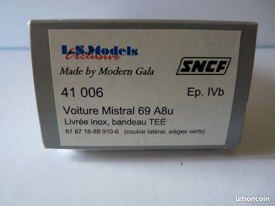 Voiture Voyageurs Mistral 2e Classe LS Models - Échelle HO - Neuve Et Rare