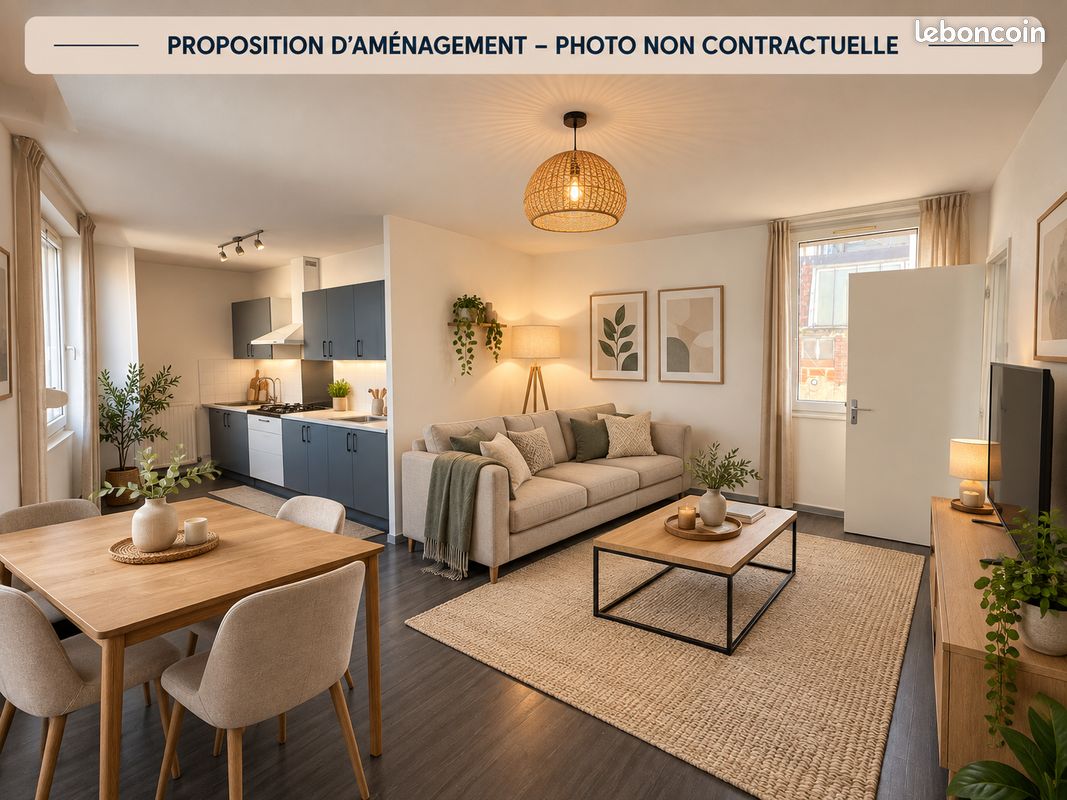 Appartement 2 pièces 41 m² · à Roanne · 41 m² · 399 €/mois