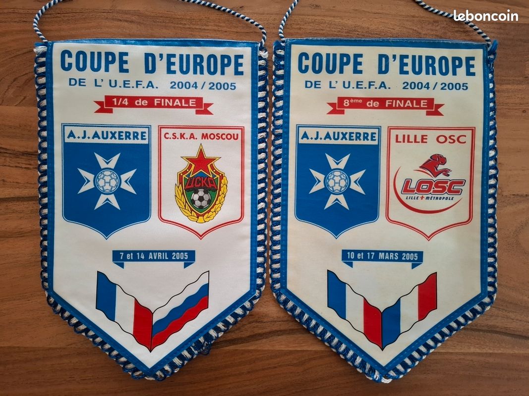 Fanion Vintage Finale Coupe De France 1979 - FC Nantes Vs AJ Auxerre - France