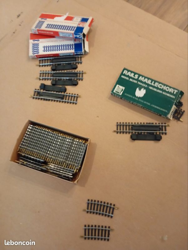 Rail Auto-enrailleur JOUEF HO 247 Mm En Acier, Vintage, Pour Réseau De Train Miniature - Occasion