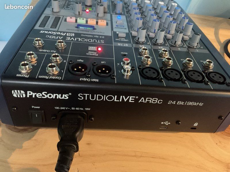 Table mixage et Interface audio presonus studio live AR8c (image 2)