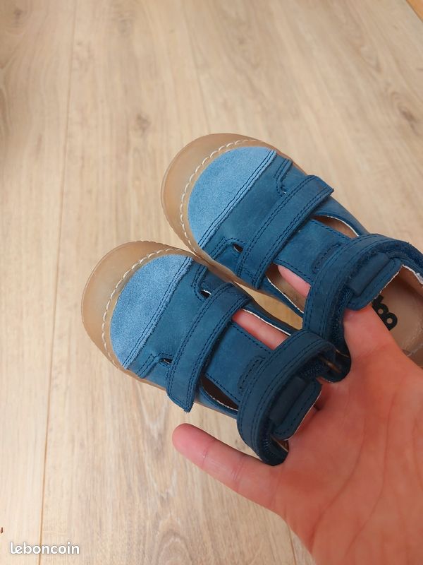 Bopy Sandales Garcon Cuir Edouarvel Navy Bopy